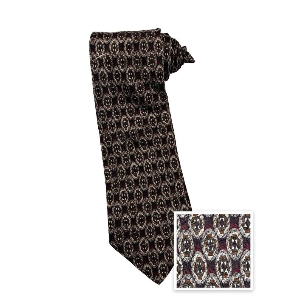 Robert-talbott Men's Red and Black Accessory